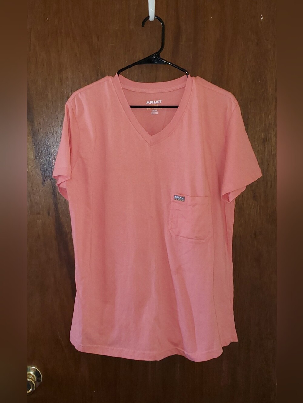 Ariat Women's Coral V-Neck Pocket T Shirt Sz Xl